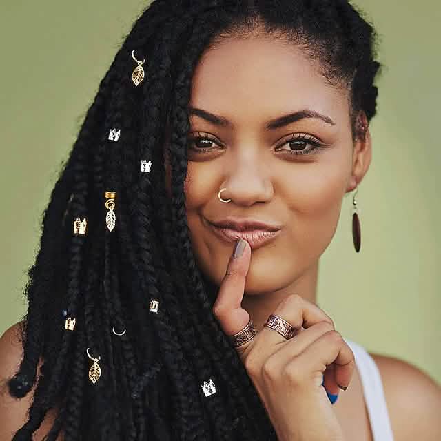200-Pieces: Loc Hair Jewelry for Women Braids and Dreadlocks Women's Shoes & Accessories - DailySale