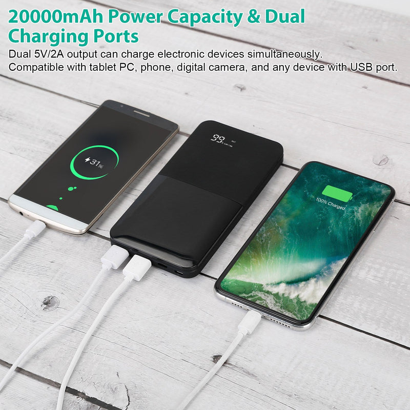 20000mAh Portable Charger Power Bank Mobile Accessories - DailySale
