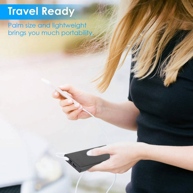 20000mAh Power Bank Portable External Battery Pack with Dual USB Output Ports Type C Micro USB Input Mobile Accessories - DailySale