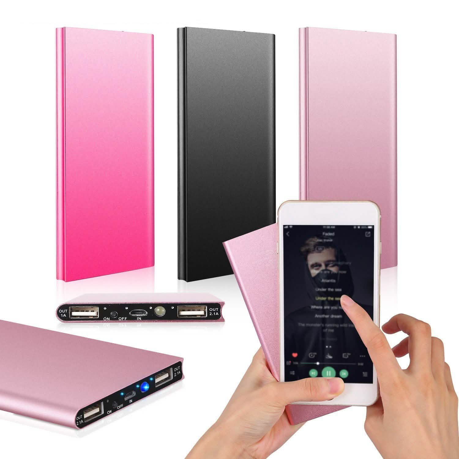 20000mAh Power Bank Ultra Thin External Battery Pack