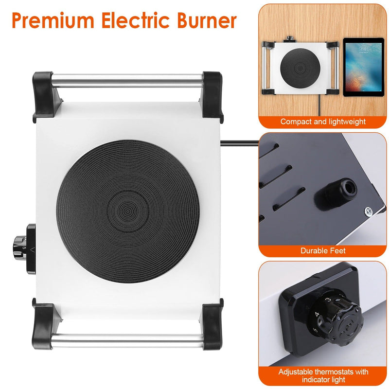 2000W Electric Burner Portable Coil Heating Hot Plate Stove Countertop Kitchen Appliances - DailySale