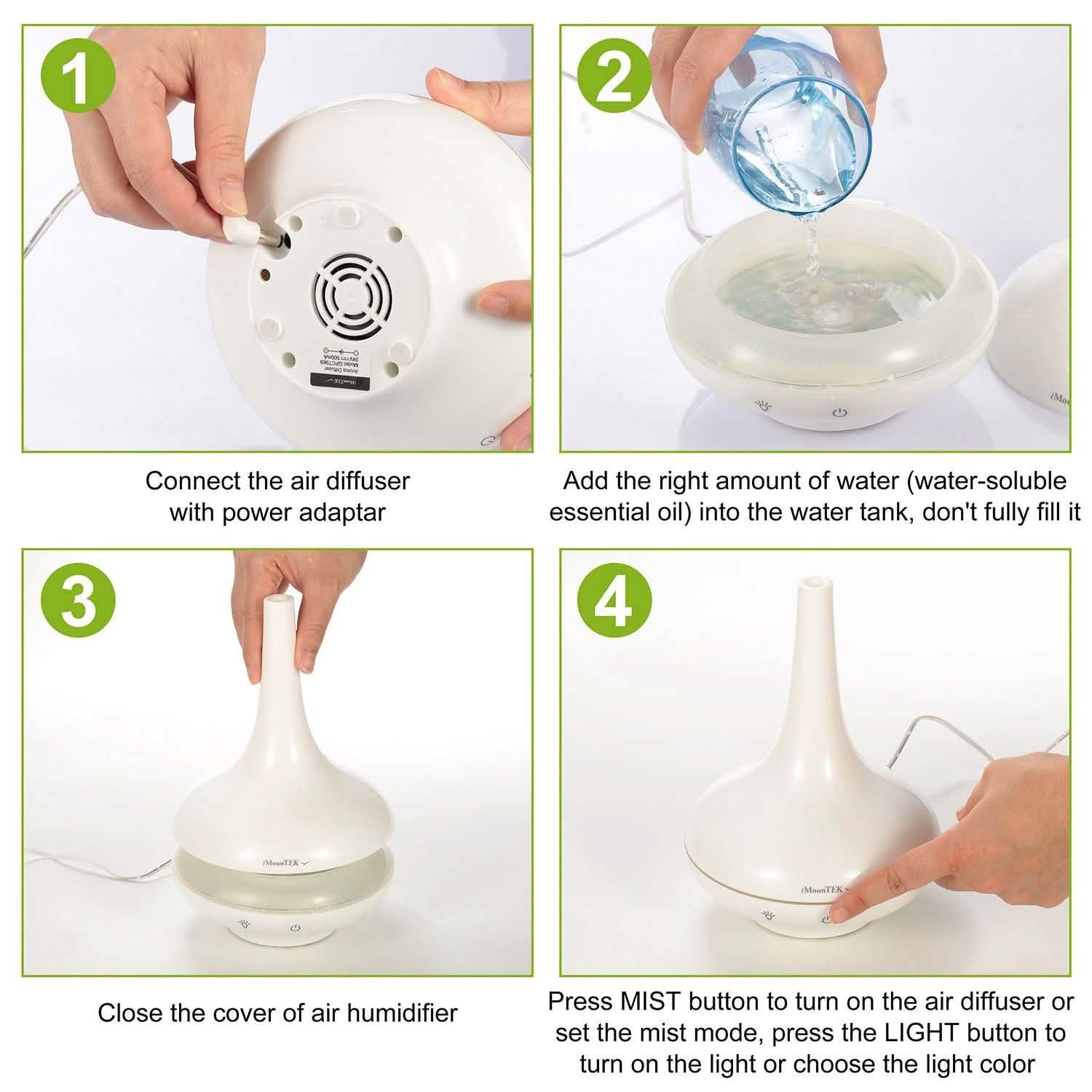 200ml Cool Mist Humidifier Ultrasonic Aroma Essential Wellness - DailySale