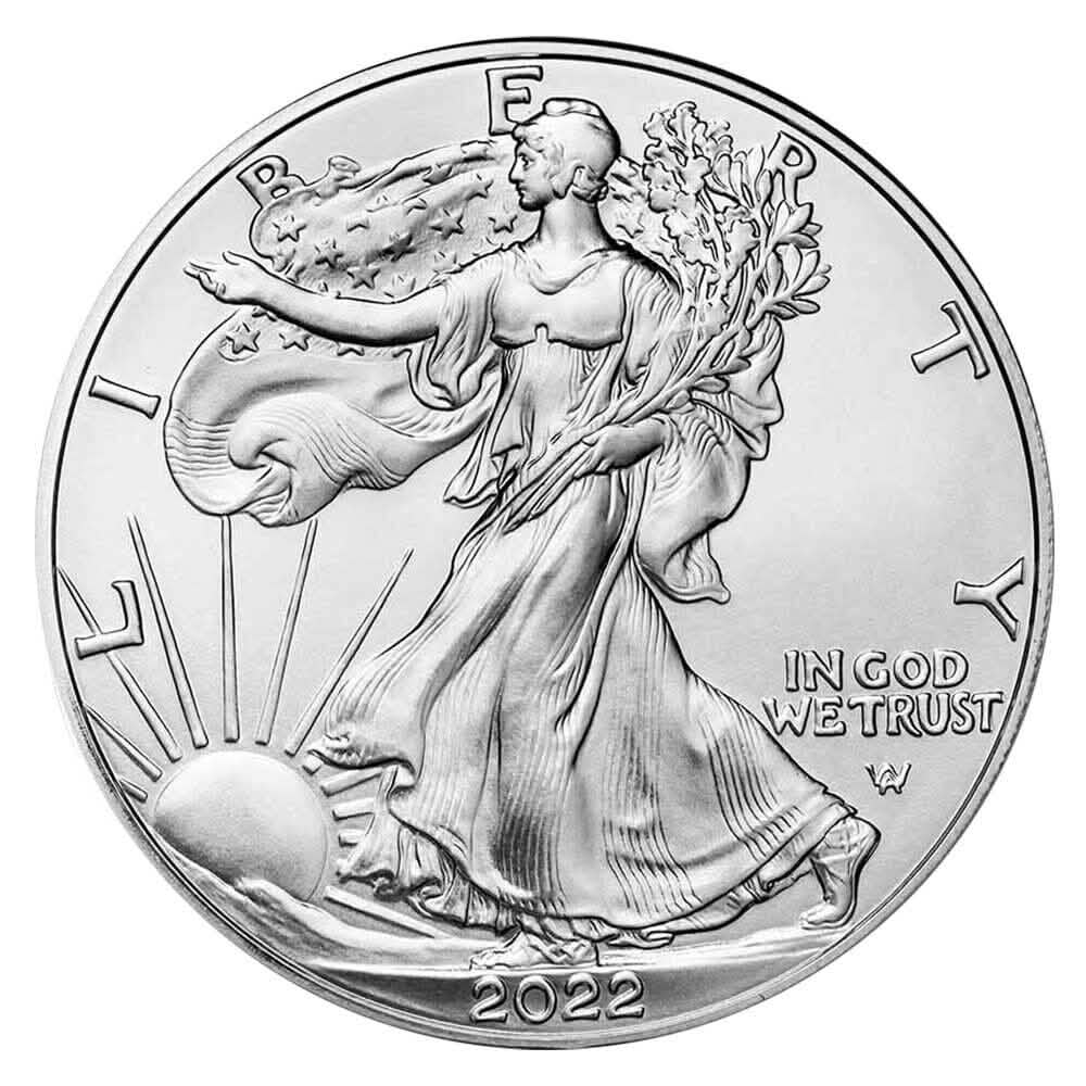 2022 $1 American Silver Eagle 1 Oz BU Everything Else - DailySale