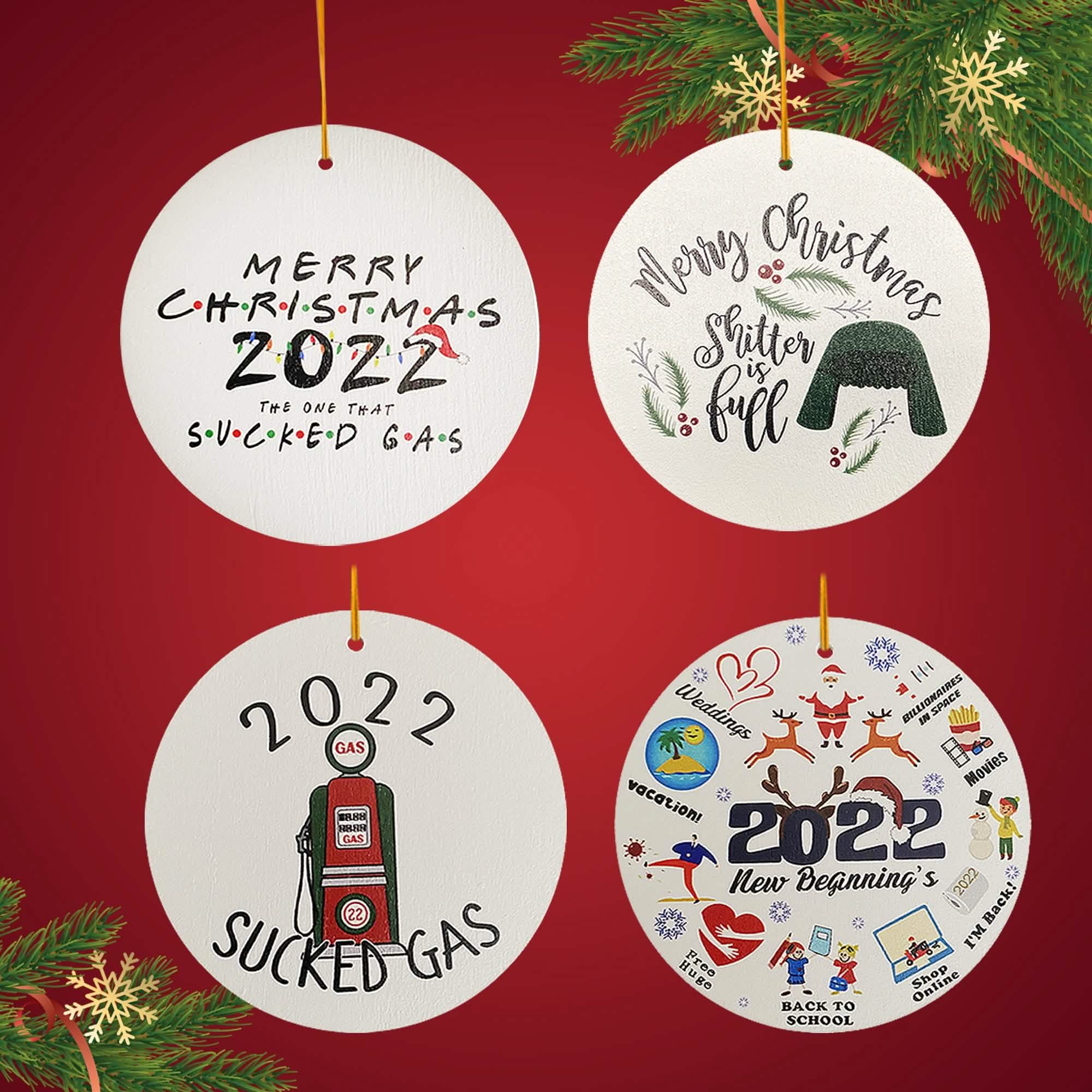 2022 Keepsake Christmas Tree Ornament and Hanging Decorations Holiday Decor & Apparel - DailySale