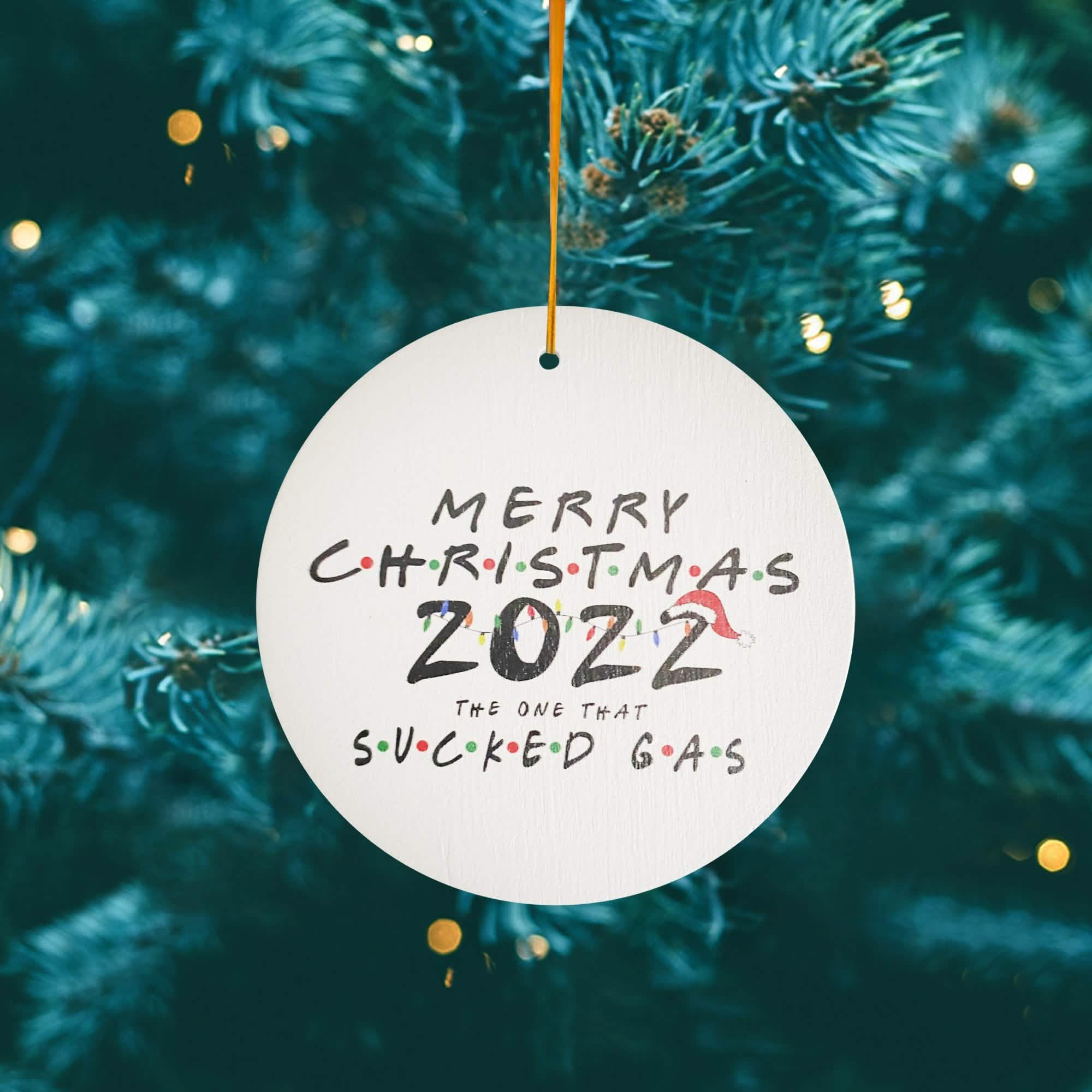 2022 Keepsake Christmas Tree Ornament and Hanging Decorations Holiday Decor & Apparel Merry Christmas - DailySale