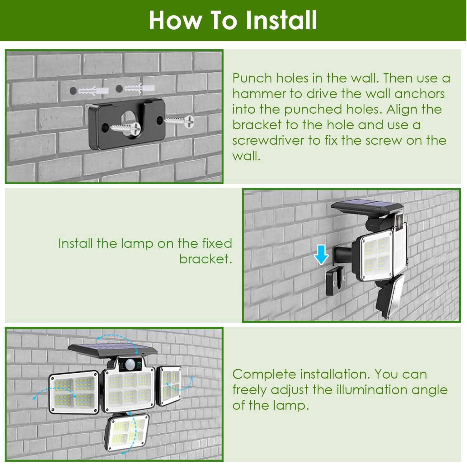 216 LEDs Solar Outdoor Light Motion Sensor Security Wireless Lamp Outdoor Lighting - DailySale