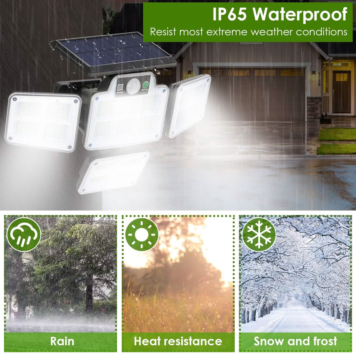 216 LEDs Solar Outdoor Light Motion Sensor Security Wireless Lamp Outdoor Lighting - DailySale