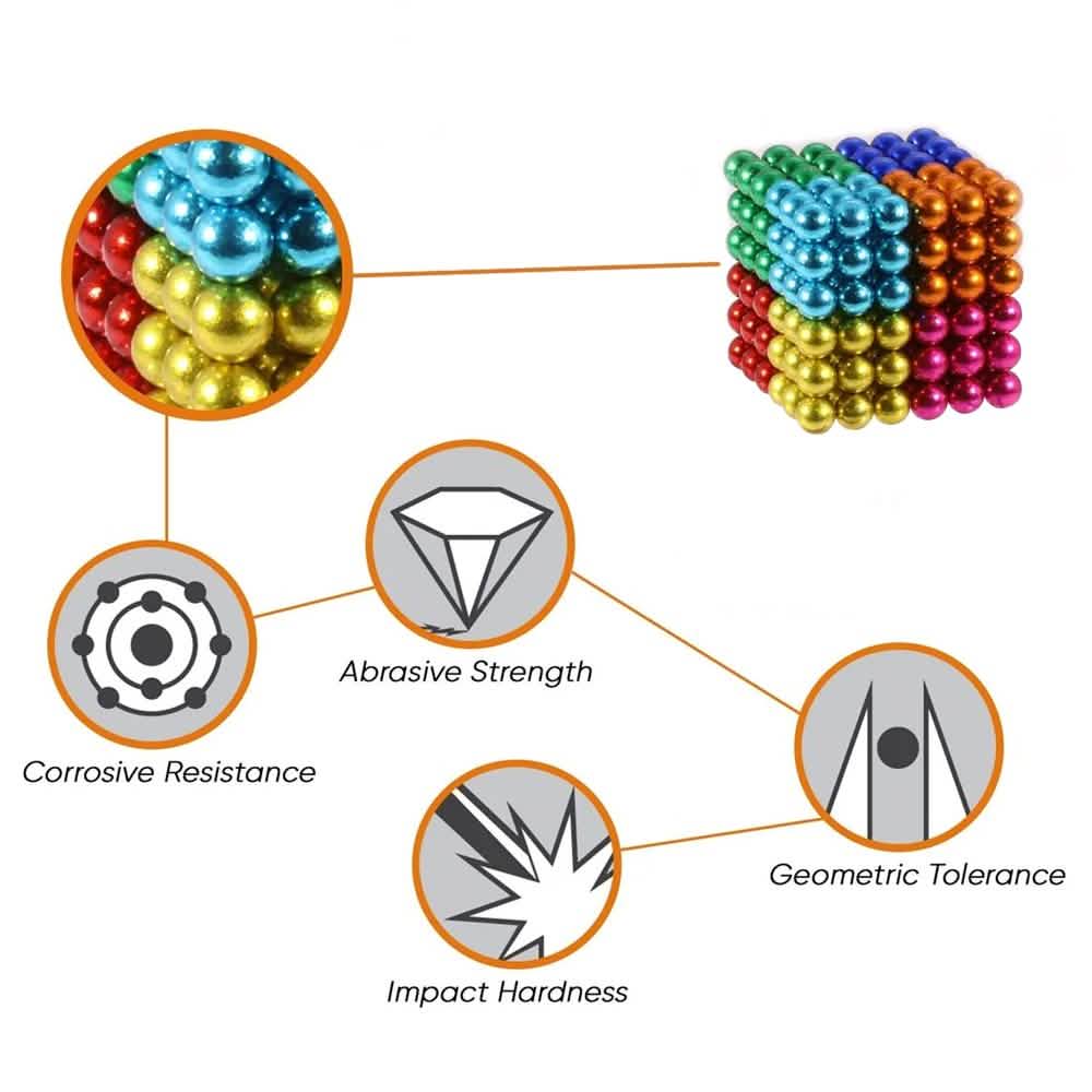 216-Piece: Colorful Magnetic Balls Toys & Games - DailySale