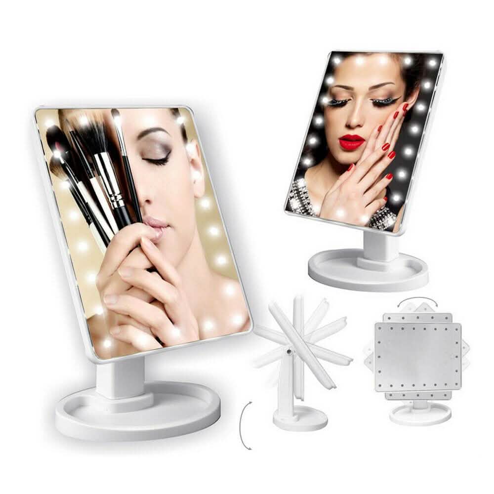 22 LED Touch Screen Desktop Stand Mirror Beauty & Personal Care - DailySale