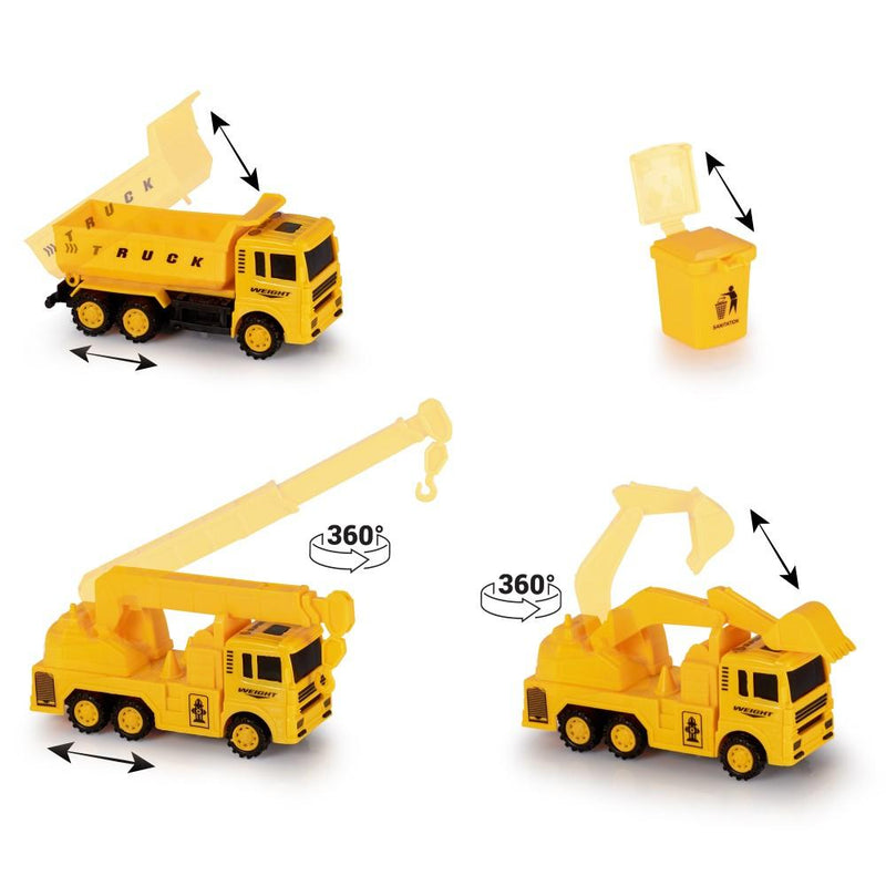 22-Piece: Construction Trucks Toy Set Toys for Kids Toys & Games - DailySale