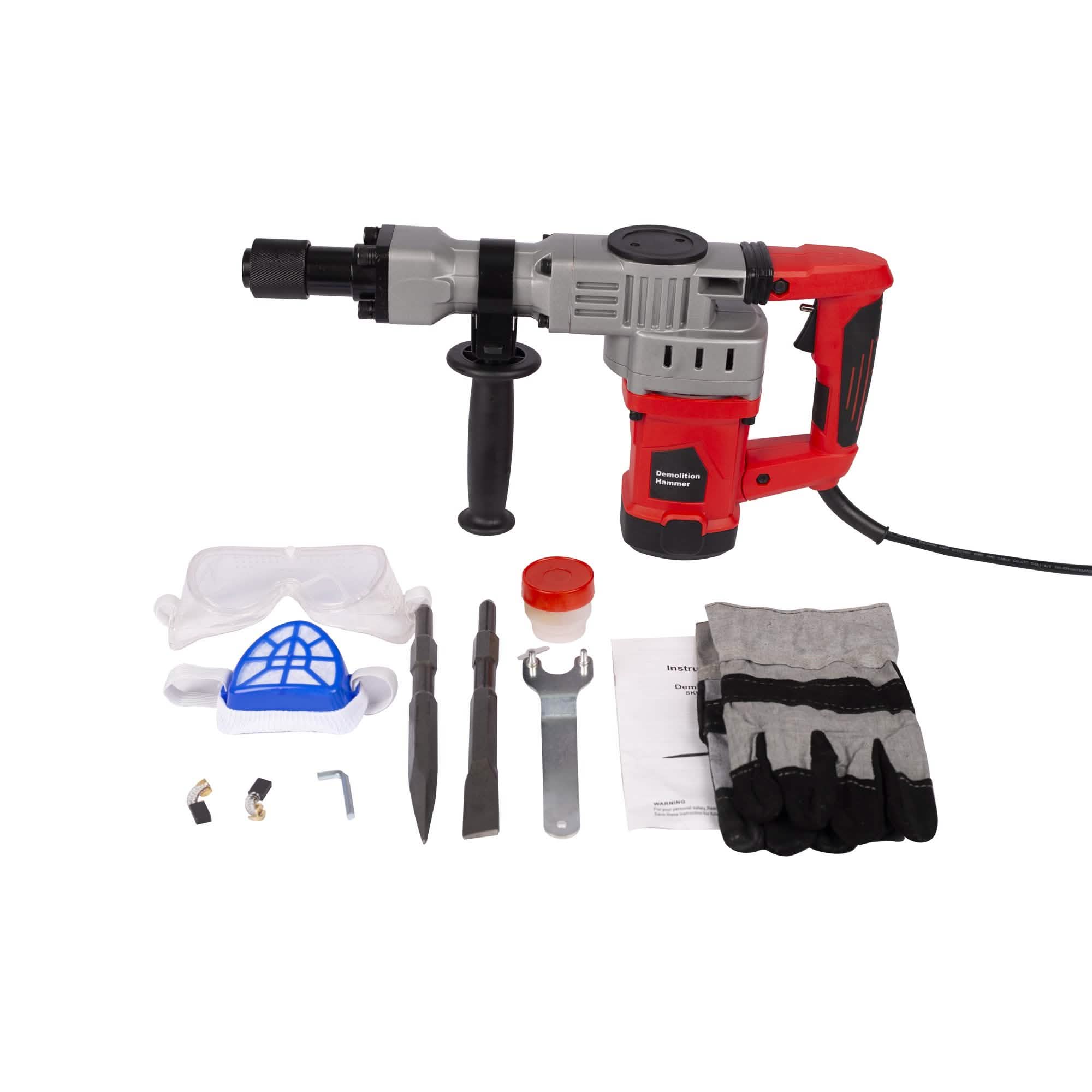2200W Electric Demolition Jack Hammer Concrete Breaker Power Tool Home Improvement - DailySale