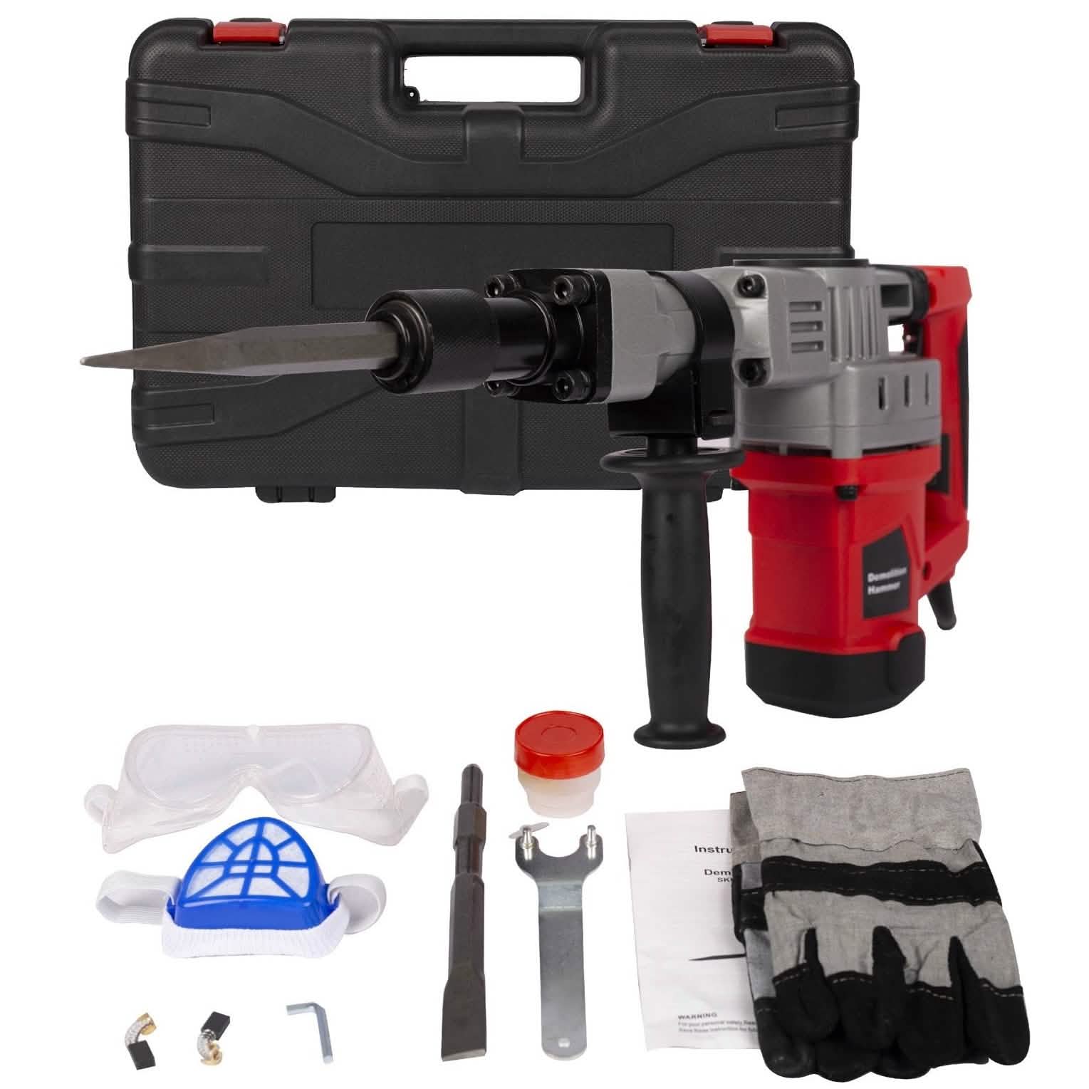 2200W Electric Demolition Jack Hammer Concrete Breaker Power Tool Home Improvement - DailySale