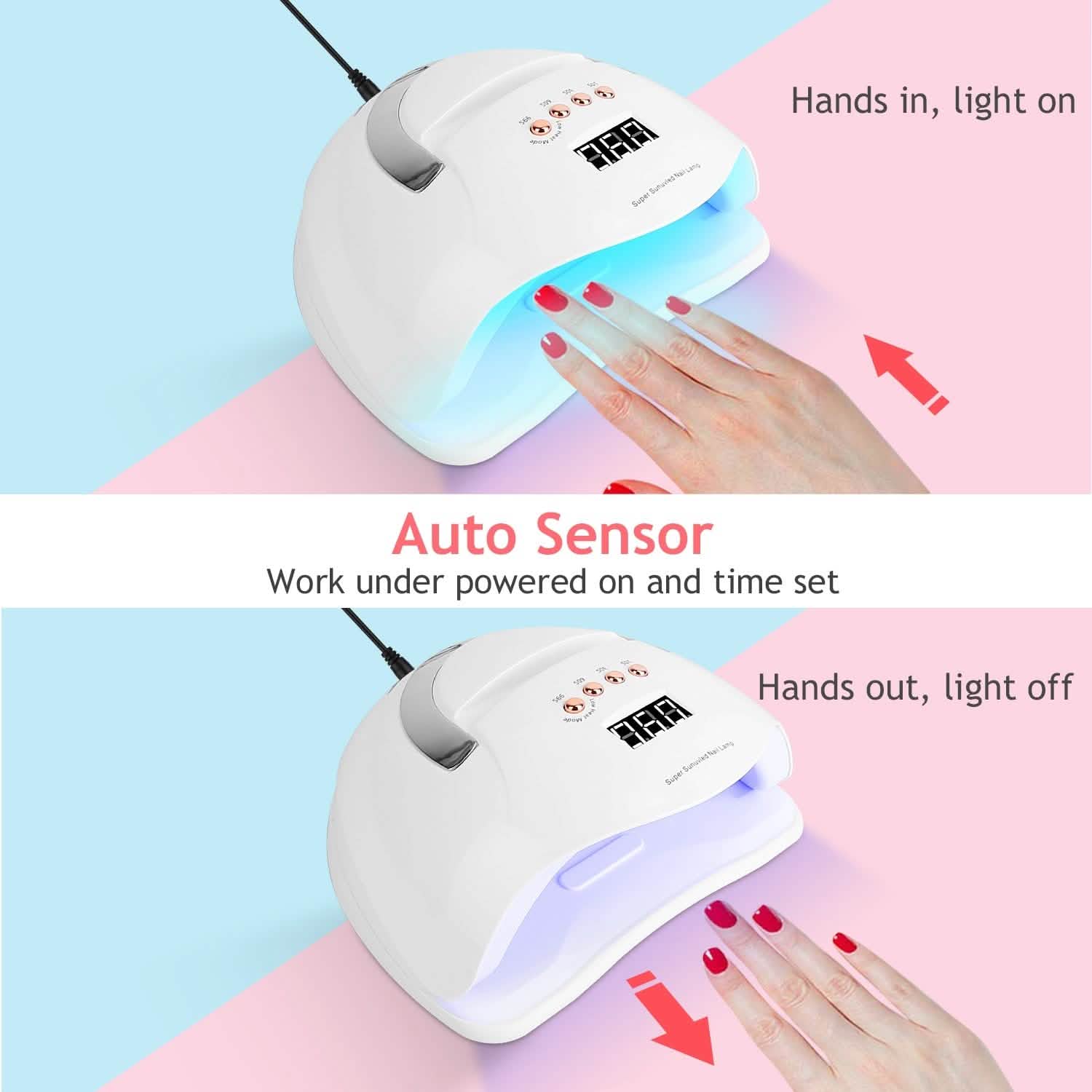 220W UV LED Nail Lamp Gel Polish Dryer Beauty & Personal Care - DailySale