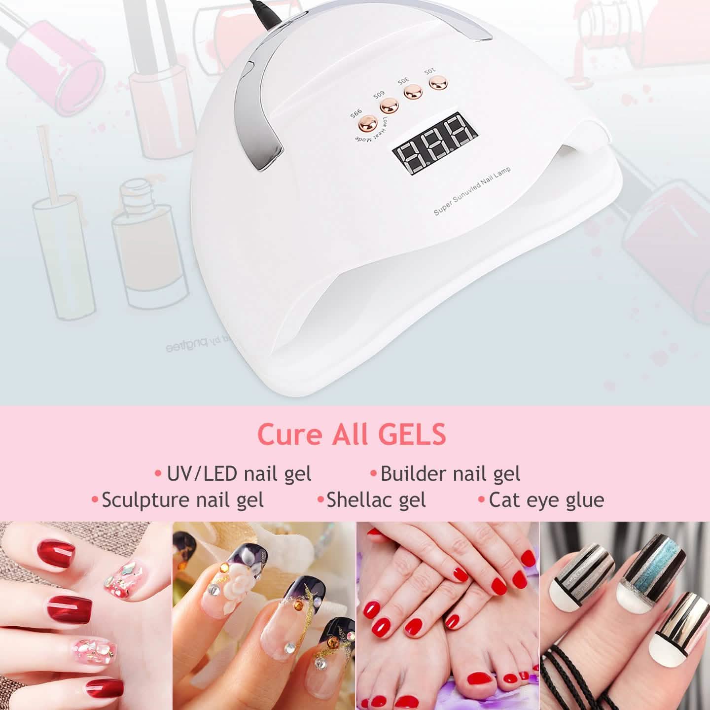 220W UV LED Nail Lamp Gel Polish Dryer Beauty & Personal Care - DailySale