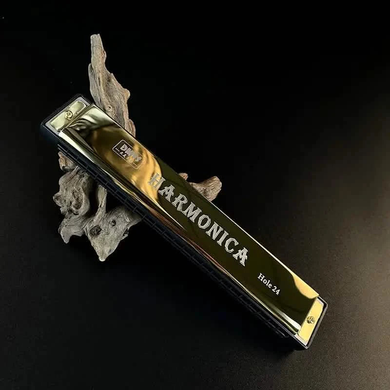 24 Hole Harmonica Mouth Metal Organ Everything Else Gold - DailySale