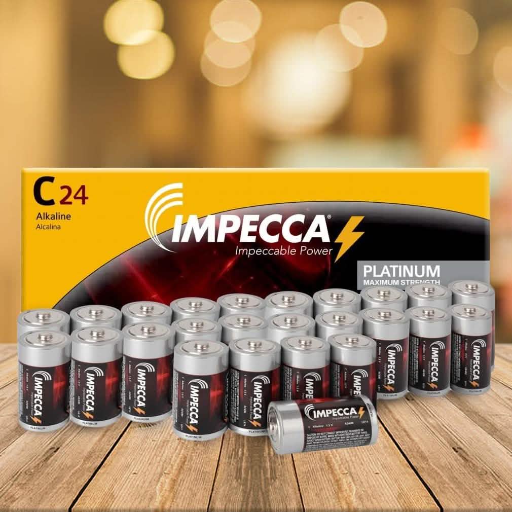 24-Pack: Alkaline C LR14 Platinum Batteries Gadgets & Accessories - DailySale