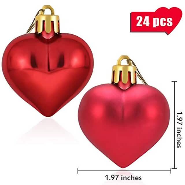 24-Piece: Christmas Tree Garland Decorations Love Colored Ball Holiday Decor & Apparel - DailySale