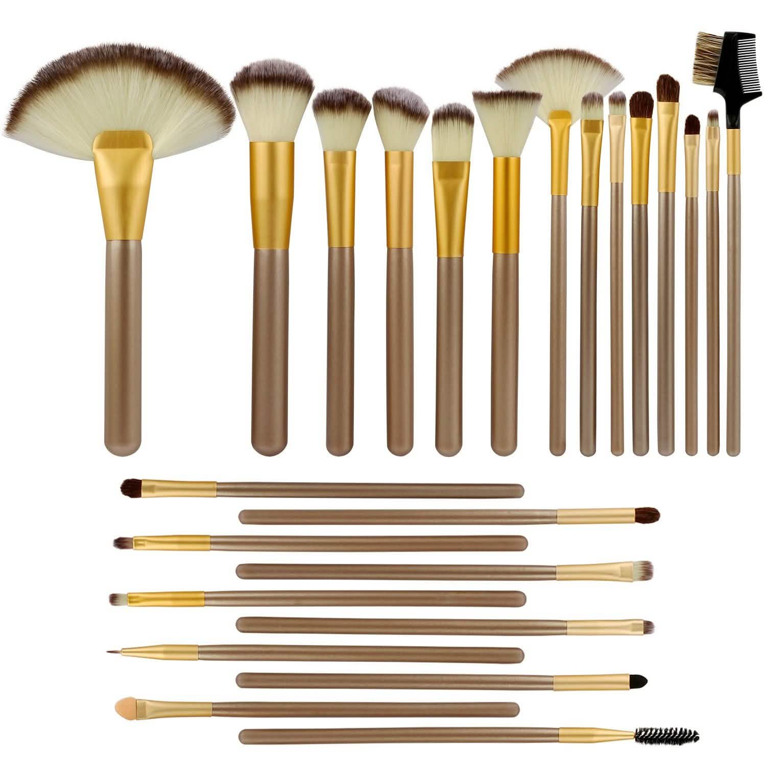 24-Piece: Makeup Brushes Set Beauty & Personal Care - DailySale