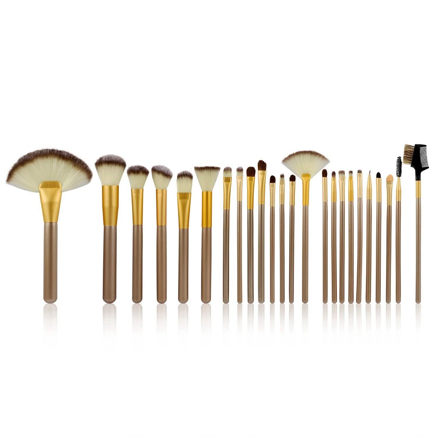 24-Piece: Makeup Brushes Set Beauty & Personal Care - DailySale
