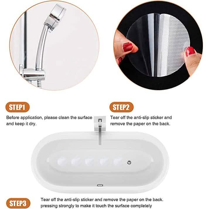 24-Piece: Non-Slip Bathtub Stickers Bath - DailySale
