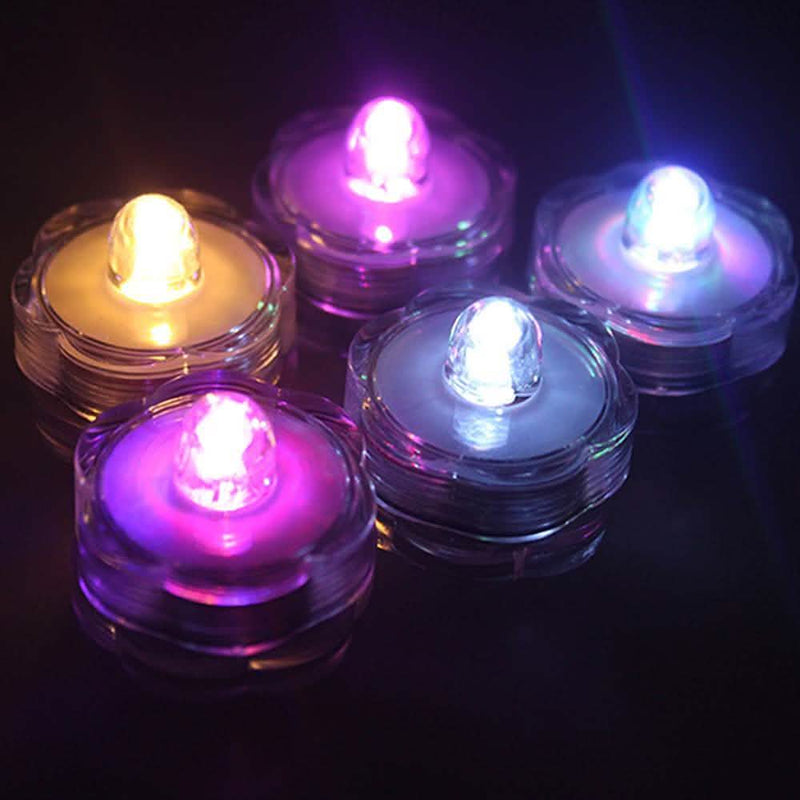 24-Piece: Submersible RGB LED Tea Light Candle Lighting & Decor - DailySale