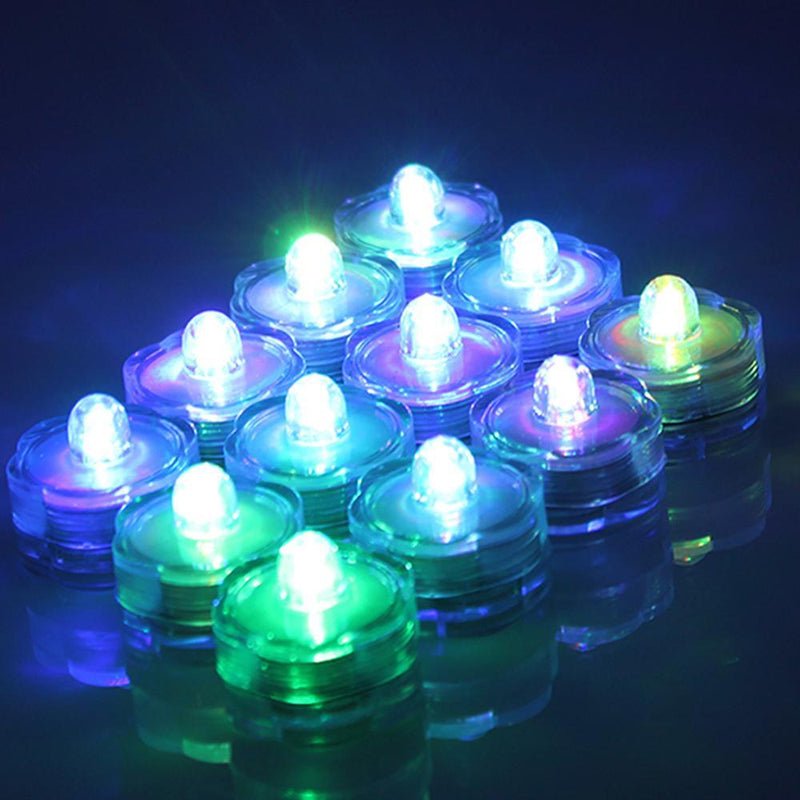 24-Piece: Submersible RGB LED Tea Light Candle Lighting & Decor - DailySale