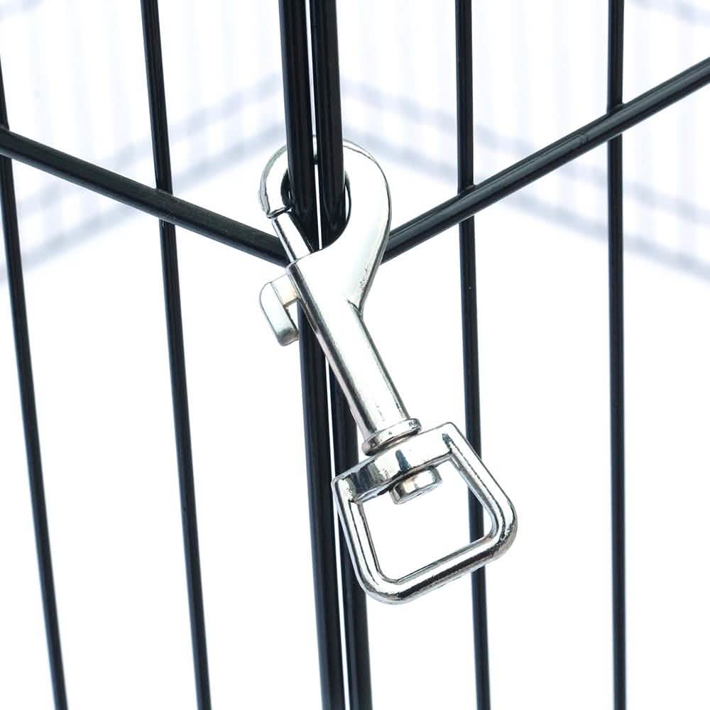 24" Tall Wire Fence 8 Panel Pet Folding Metal Play Pen Pet Supplies - DailySale