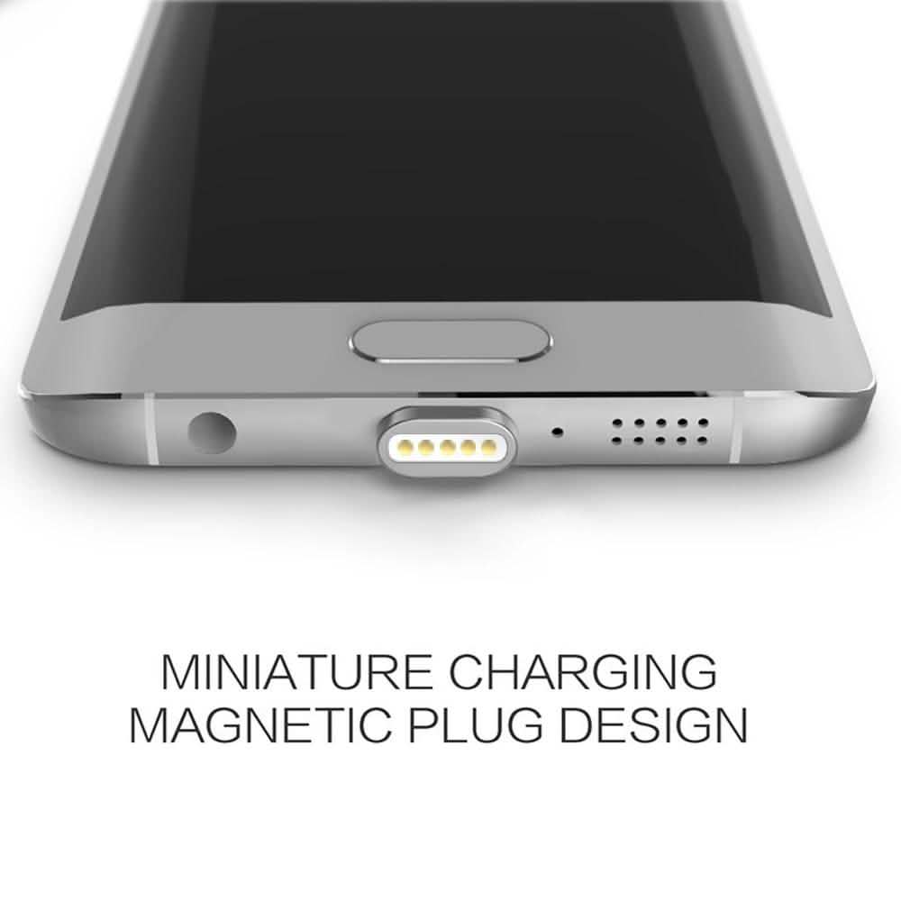 (2.4A) Magnetic Micro USB Sync Data Charging Cable Mobile Accessories - DailySale