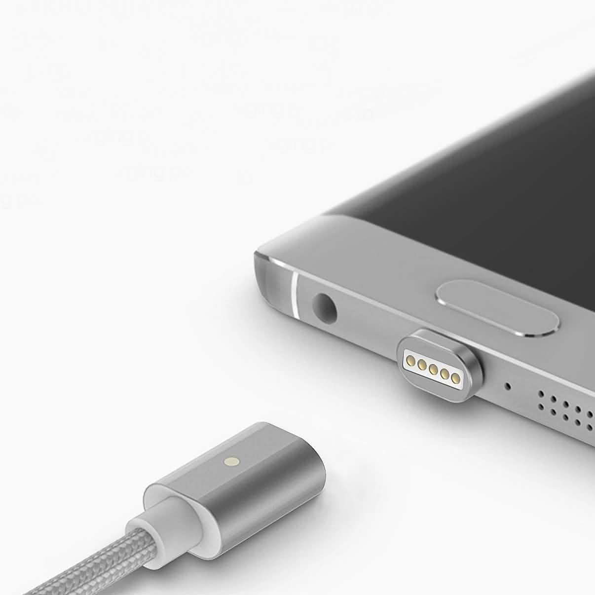 (2.4A) Magnetic Micro USB Sync Data Charging Cable Mobile Accessories - DailySale