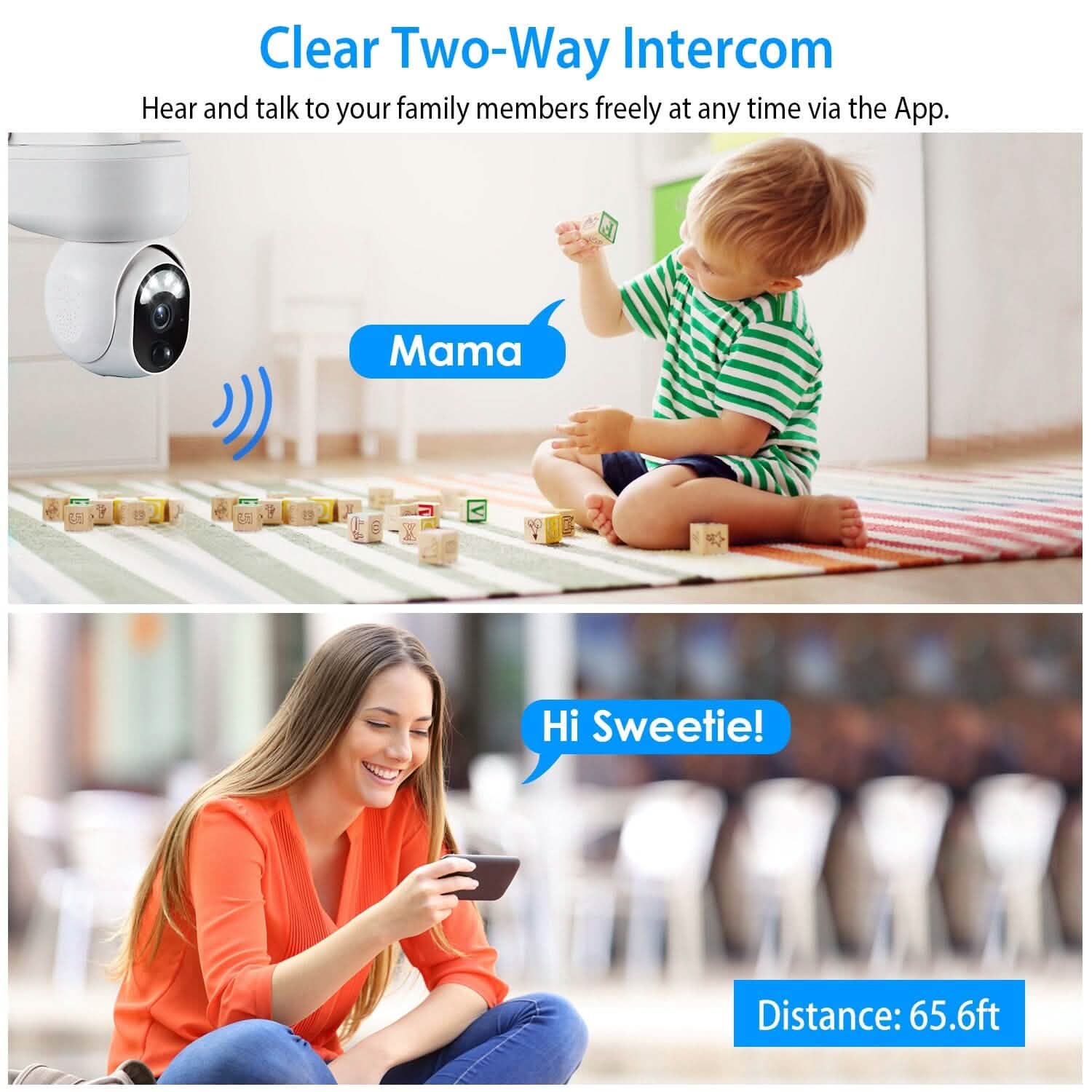 2.4G Wifi Solar Wireless 1080P Surveillance Camera with Flood Light Night Vision Smart Home & Security - DailySale