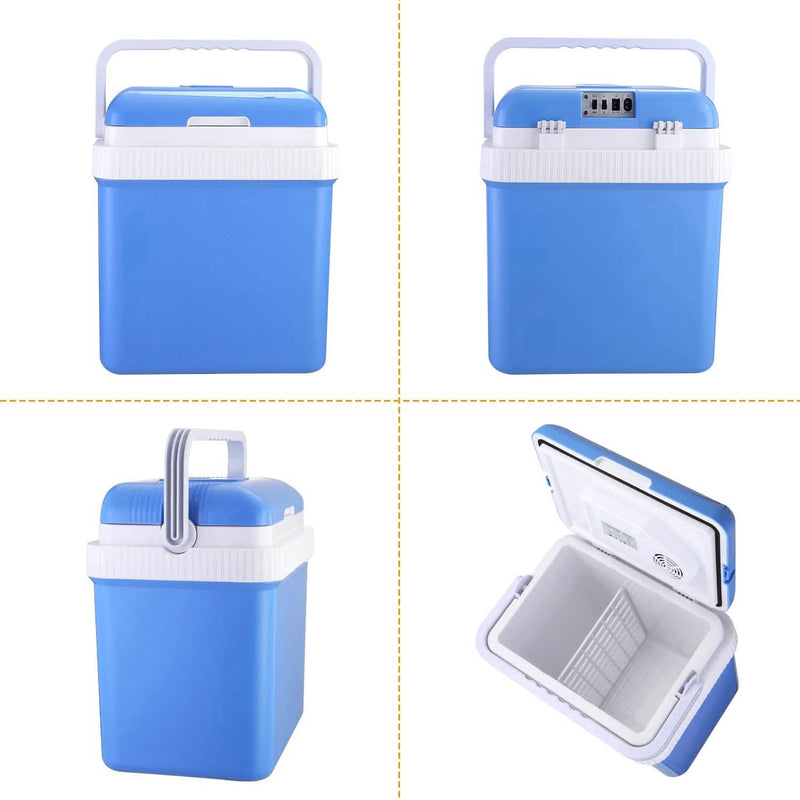 24L 12V Car Portable Refrigerator Travel Cooler Automotive - DailySale