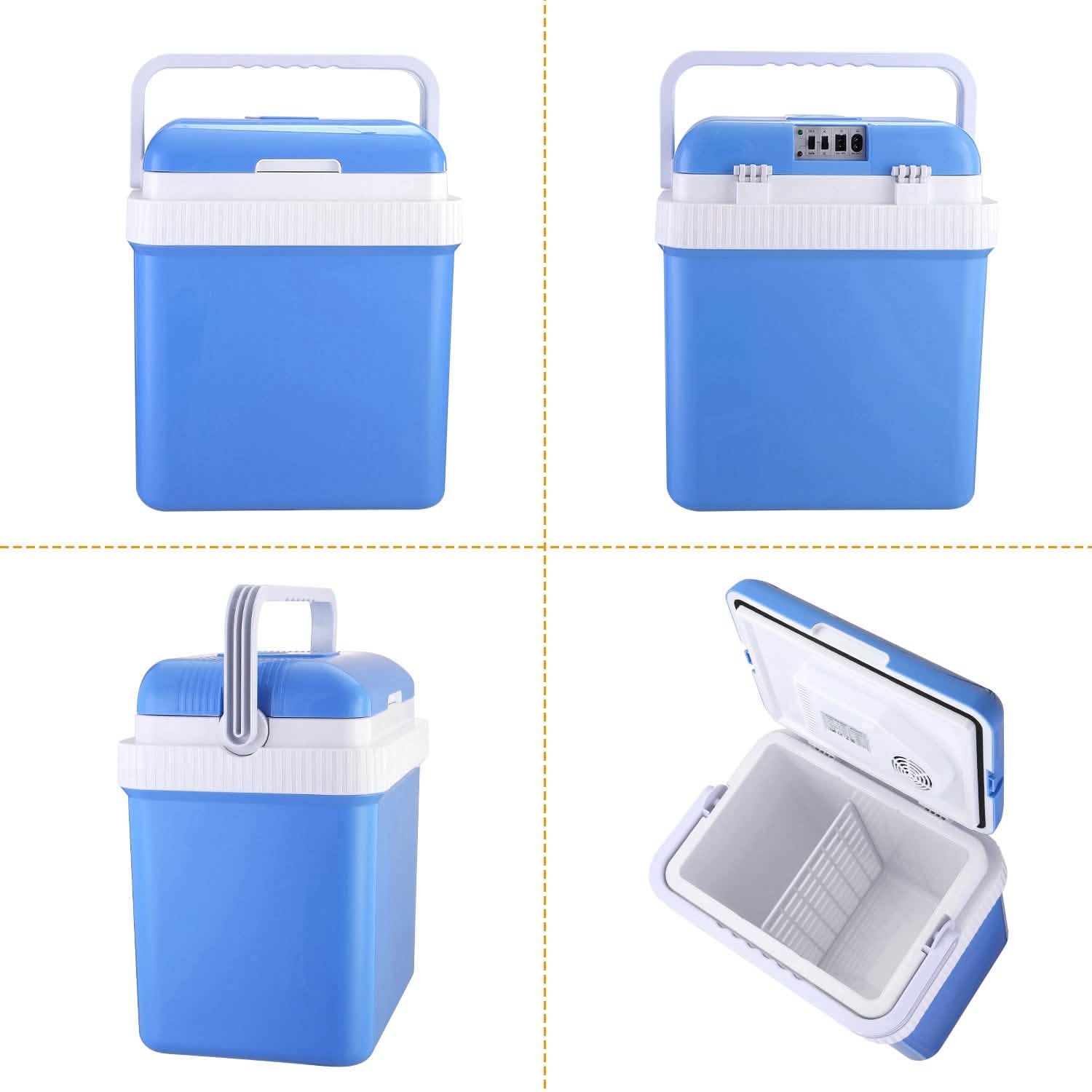 24L 12V Car Portable Refrigerator Travel Cooler Automotive - DailySale