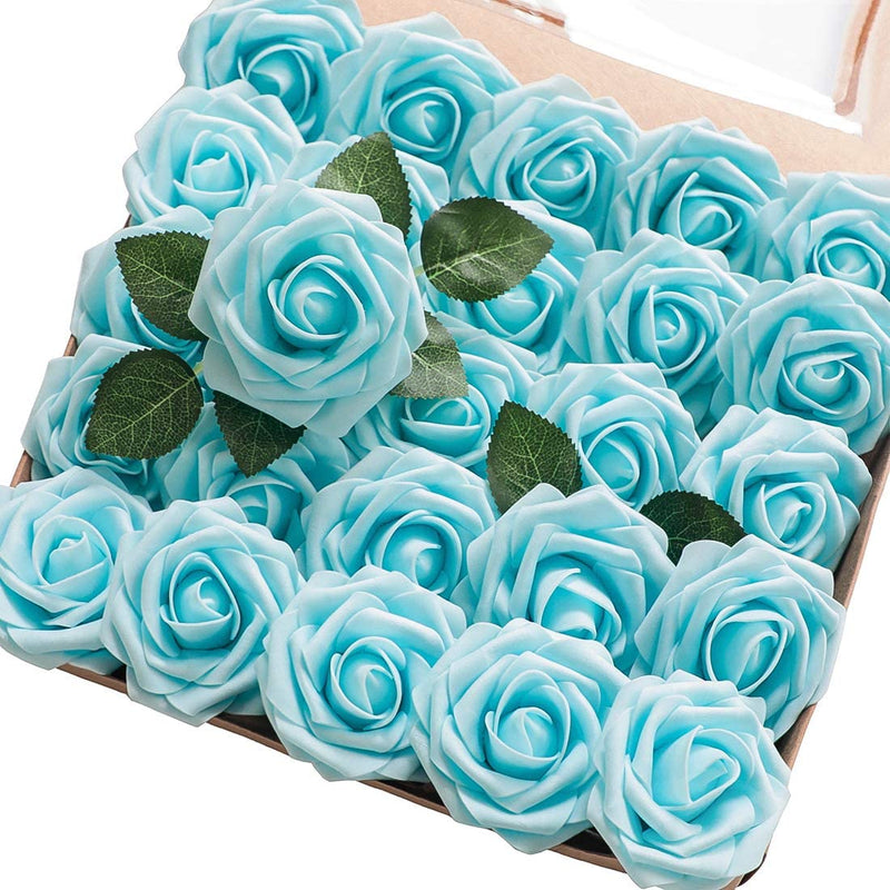 25-Pieces Floroom Artificial Flowers in blue, available in Dailysale