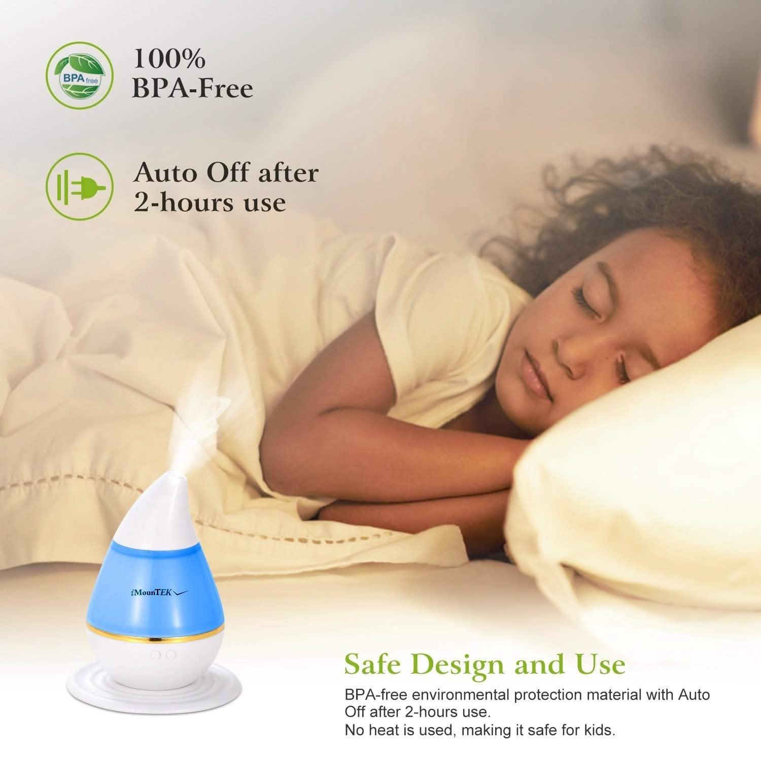 250 ML Cool Mist Humidifier with 7 Color Changeable LED Lights Wellness - DailySale
