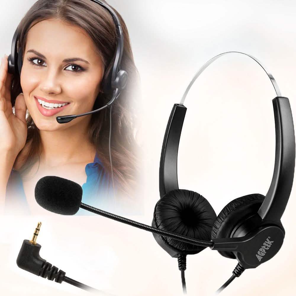2.5mm Dual Headset for Cordless Phones Headphones & Audio - DailySale