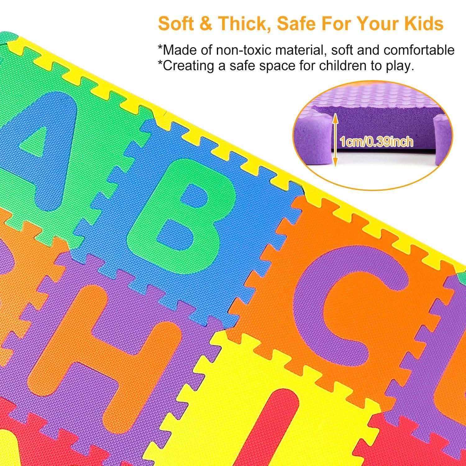 26-Piece: Kids Alphabet Play Mat For Infants Baby Toddlers Toys & Hobbies - DailySale