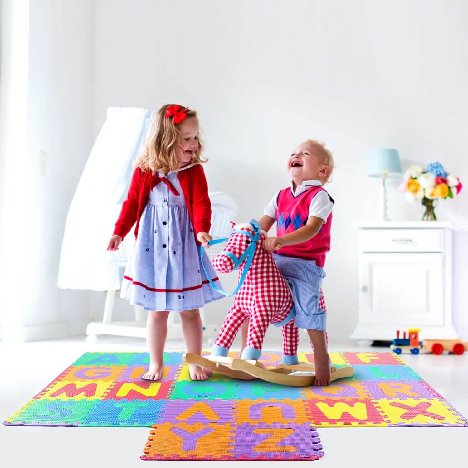 26-Piece: Kids Alphabet Play Mat For Infants Baby Toddlers Toys & Hobbies - DailySale