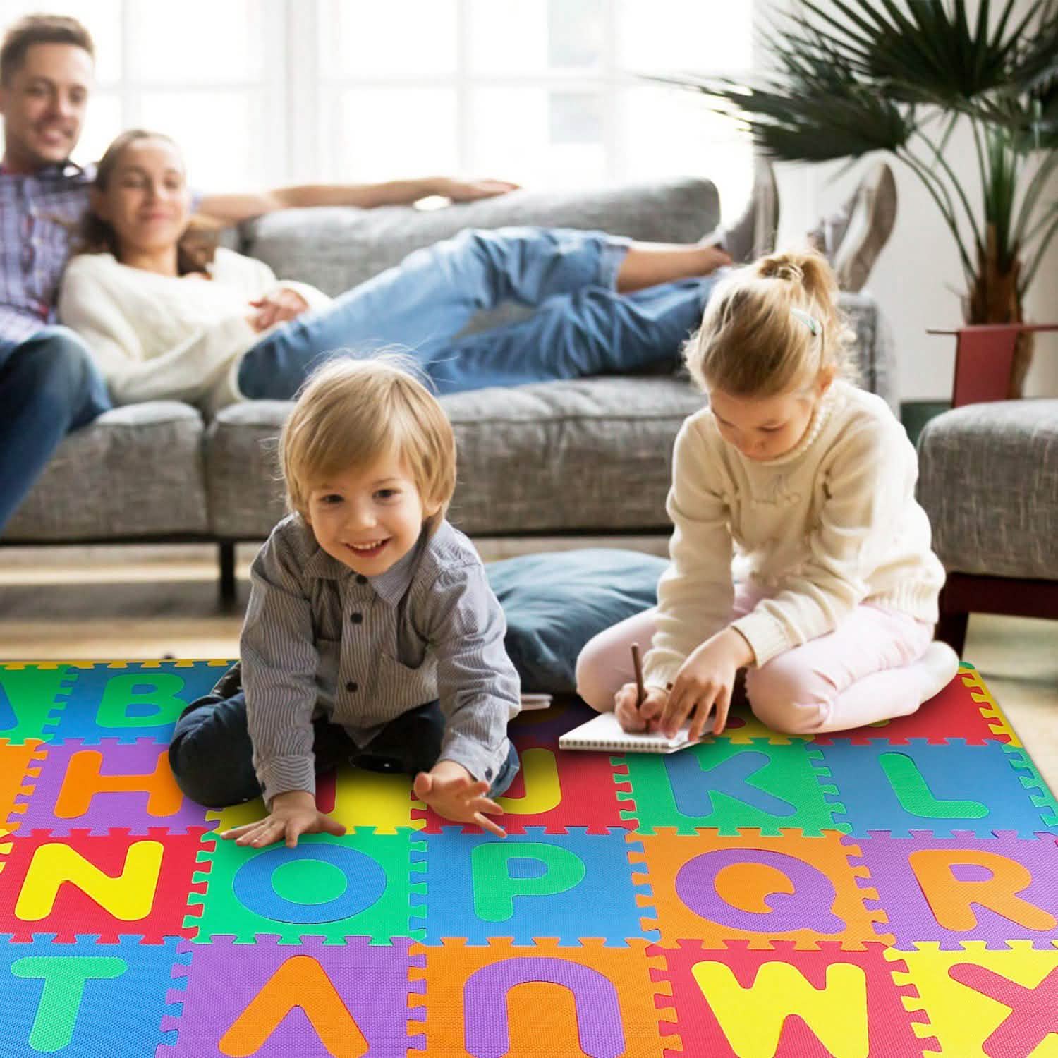 26-Piece: Kids Alphabet Play Mat For Infants Baby Toddlers Toys & Hobbies - DailySale