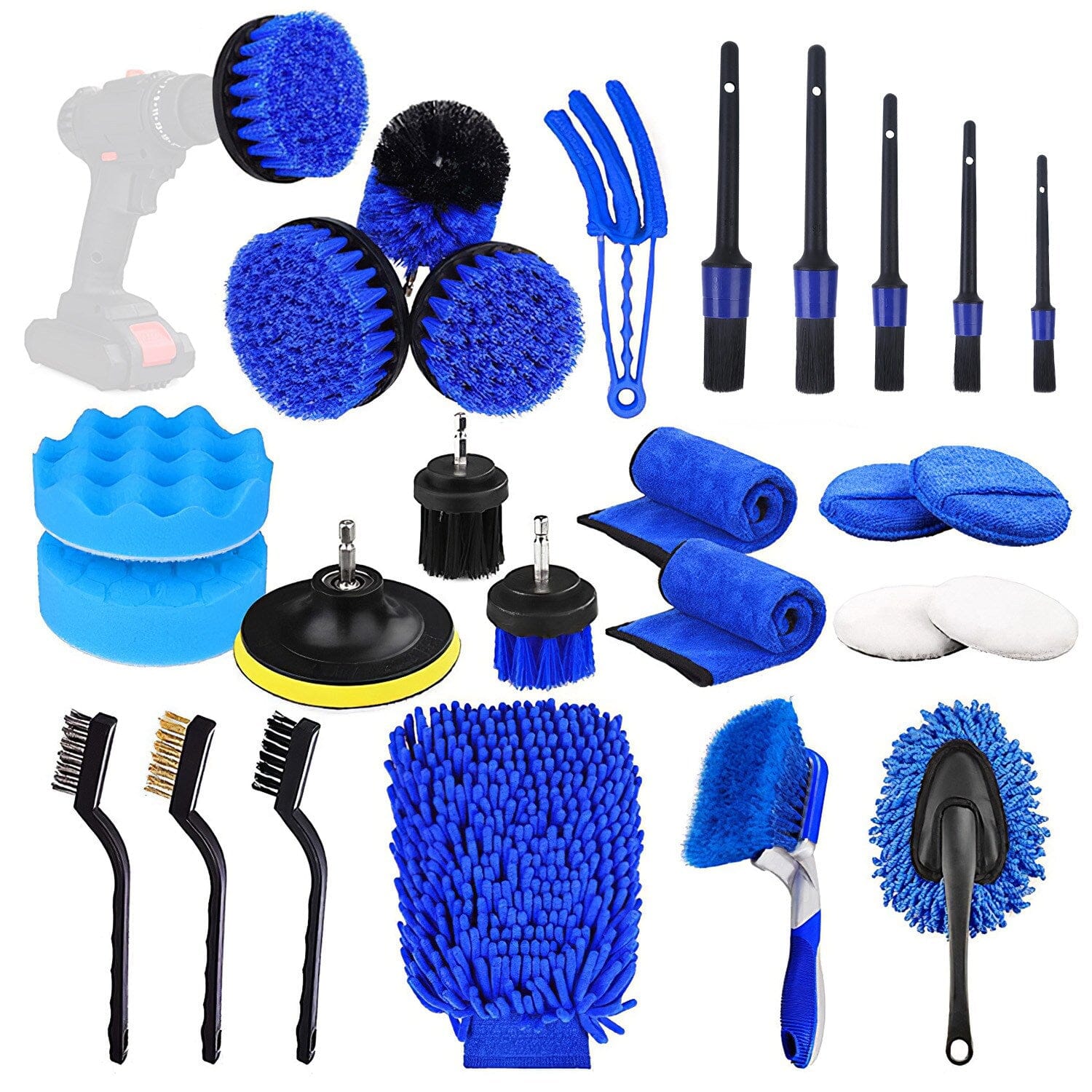 DailySale Microfiber Car Wash Brush Mop Kit