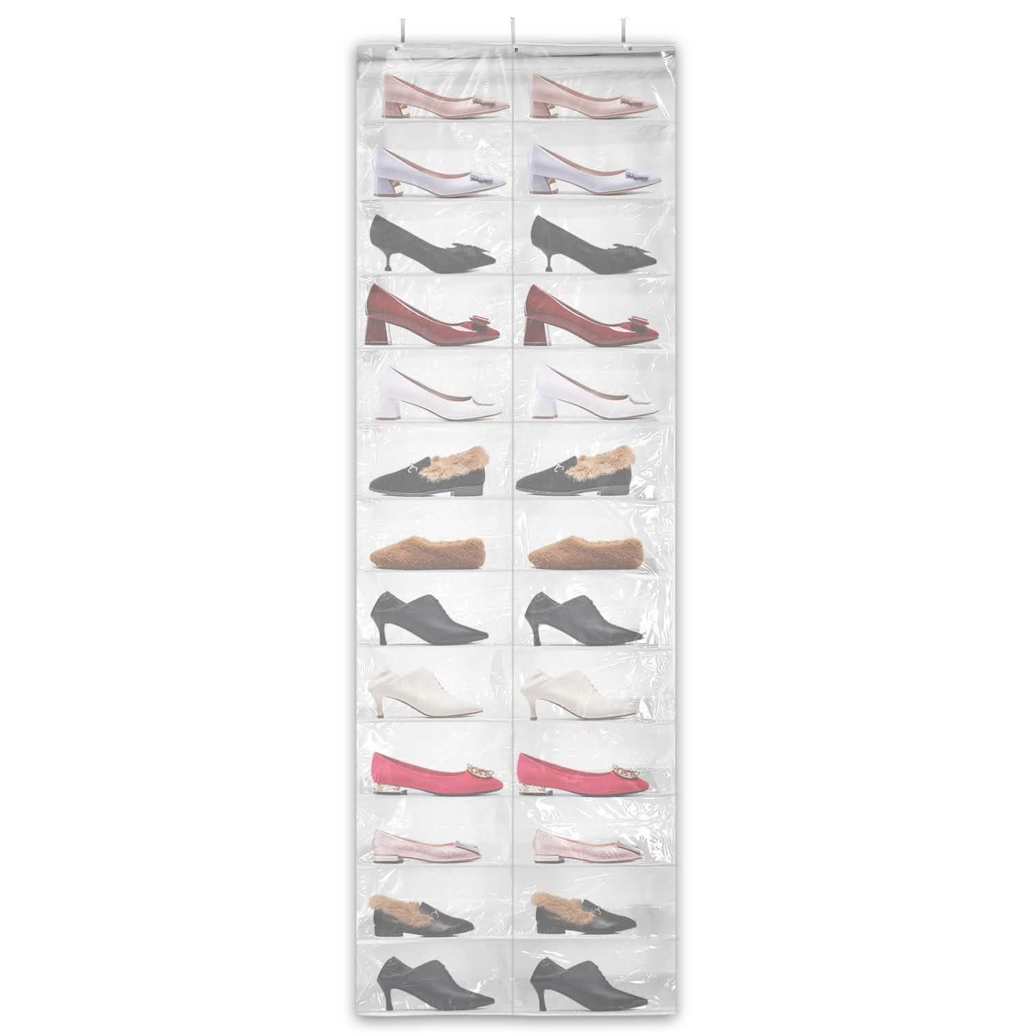 26 Pockets Over the Door Shoe Rack Closet & Storage - DailySale