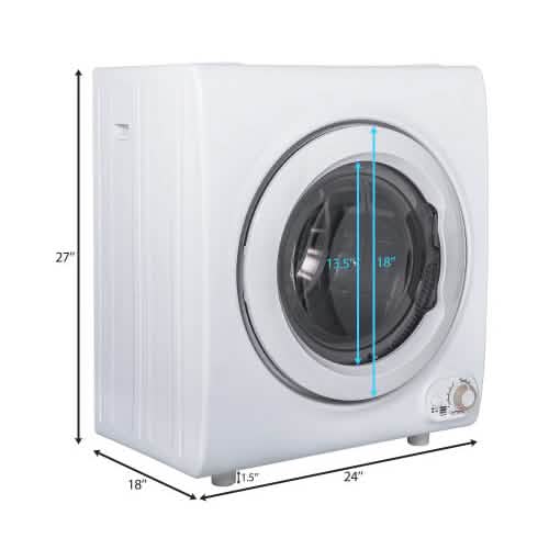 2.65 Cu. Ft. Compact Laundry Dryer Household Appliances - DailySale