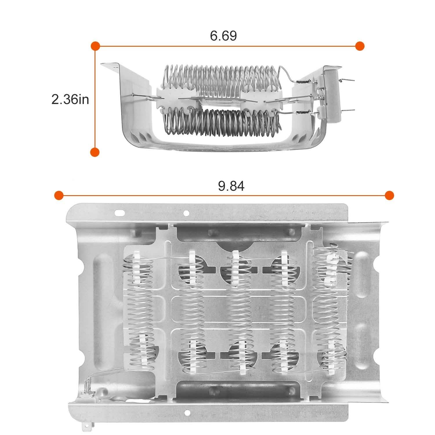279838 Dryer Heating Element Assembly Replacement Part Everything Else - DailySale