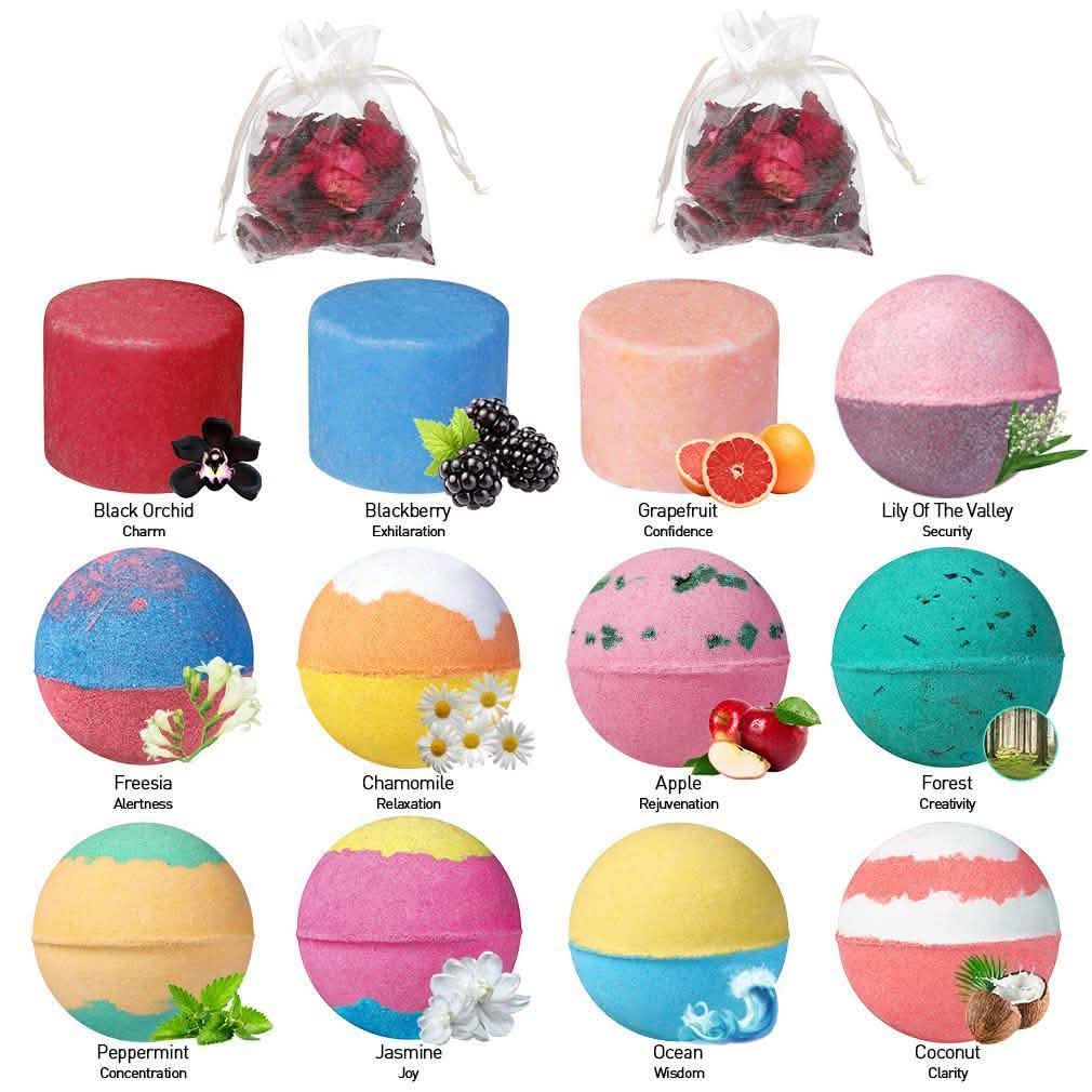 28-Piece: Bath Bombs and Bubble Bars Set Beauty & Personal Care - DailySale