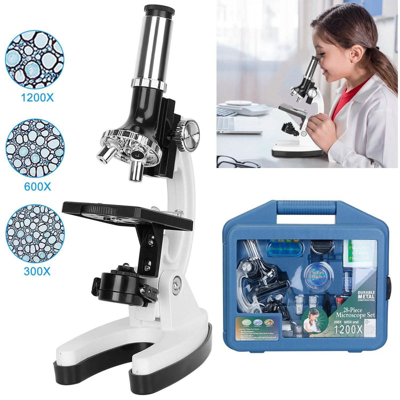 28-Pieces: Kid Microscope Set Experimental Observation Monocular Everything Else - DailySale