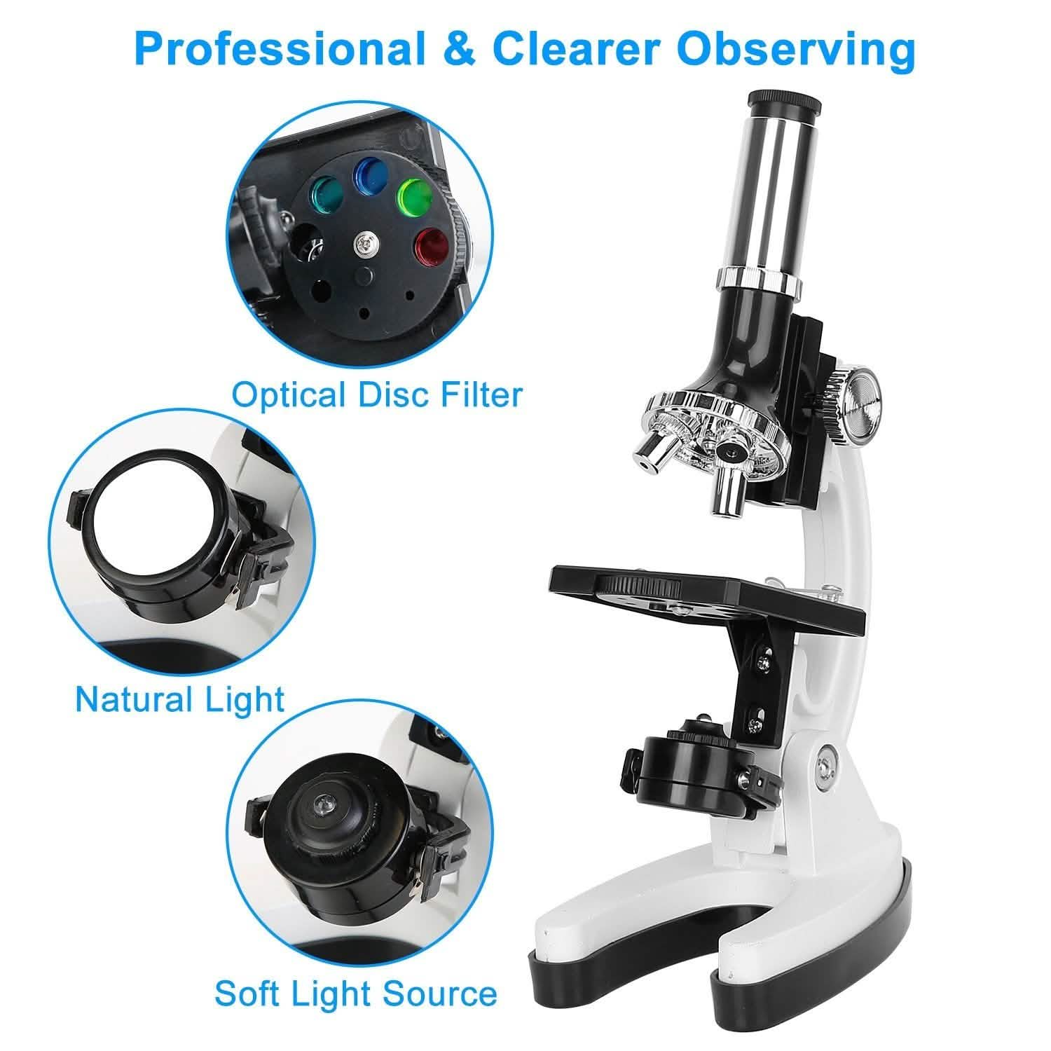28-Pieces: Kid Microscope Set Experimental Observation Monocular Everything Else - DailySale