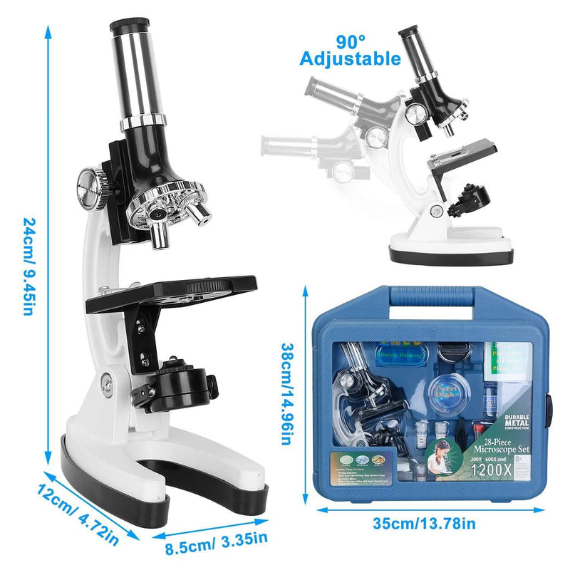 28-Pieces: Kid Microscope Set Experimental Observation Monocular Everything Else - DailySale