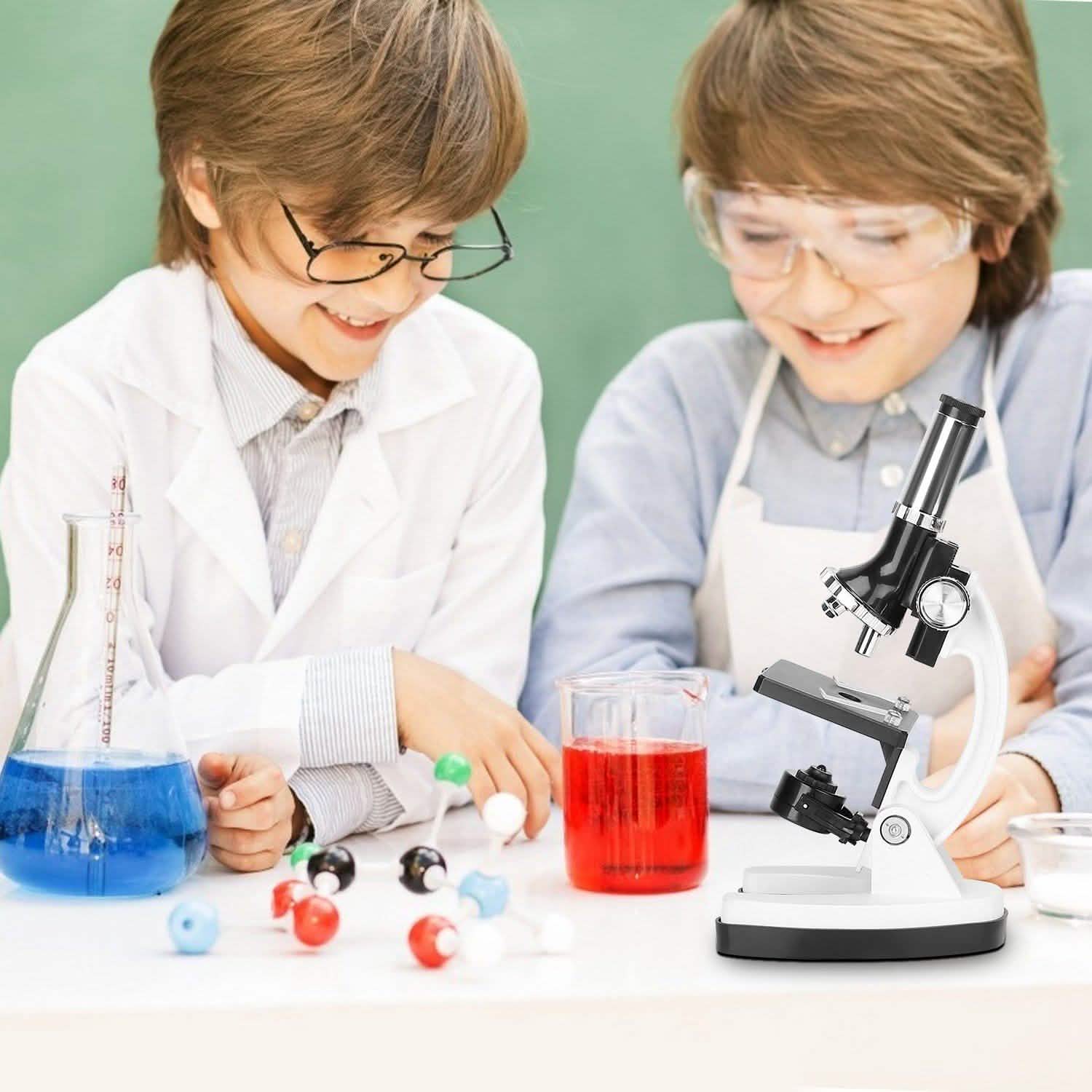 28-Pieces: Kid Microscope Set Experimental Observation Monocular Everything Else - DailySale