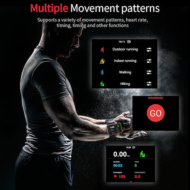2.88 Inch Fitness Running Smartwatch Smart Watches - DailySale