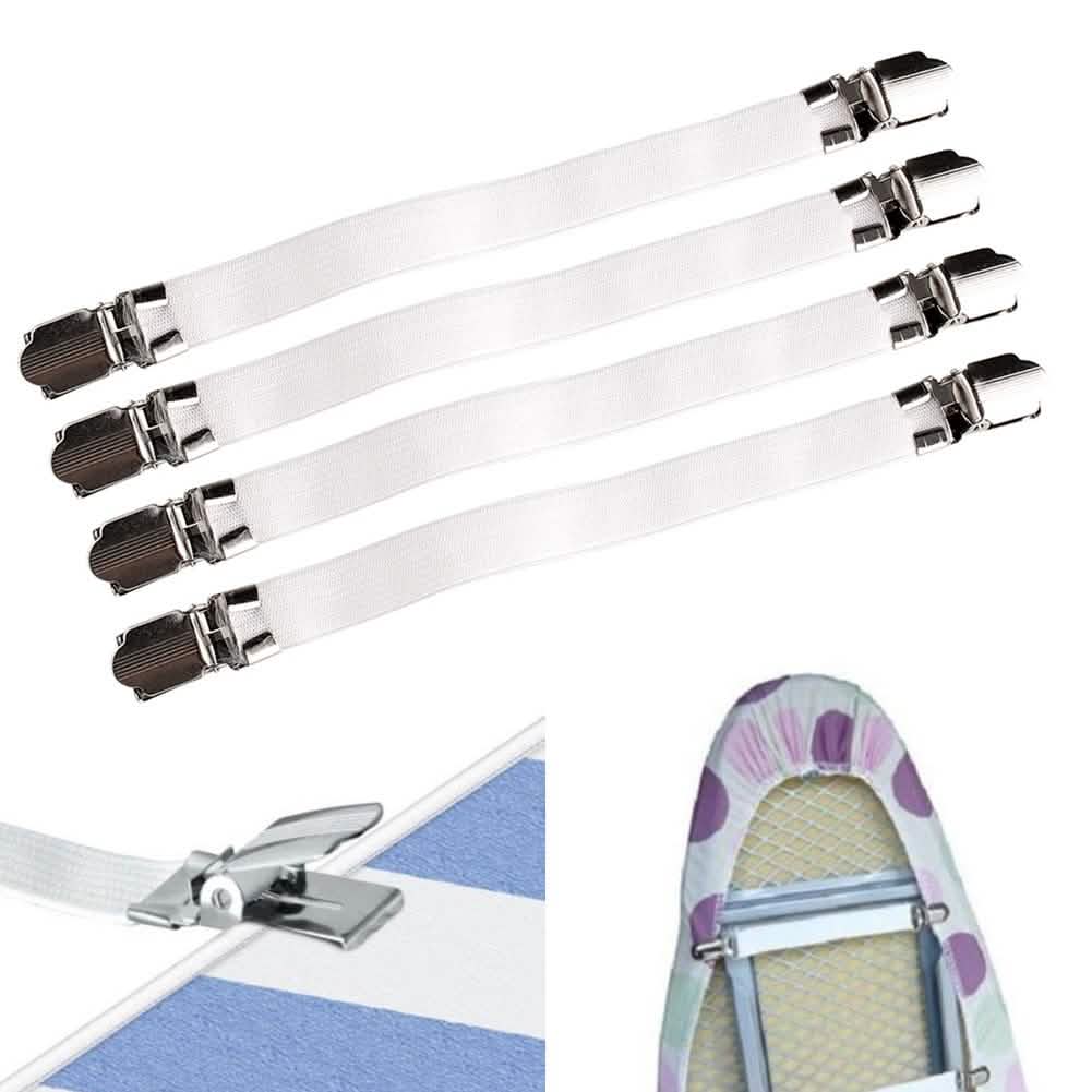 4-Pack: Fitted Bed Sheet Fasteners - DailySale, Inc