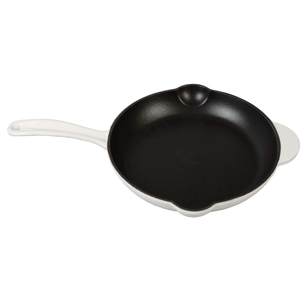 Inspired Home 5-Piece Enameled Cast Iron Cookware Set - Pure White - DailySale, Inc